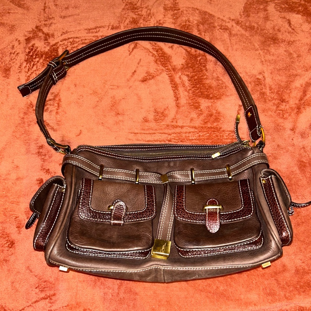 Brown Perlina hang bag